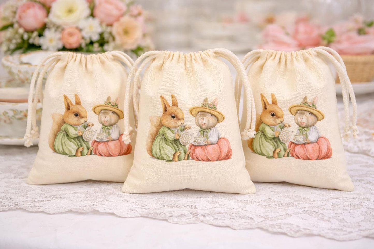 Woodland Tea Party Favor Bags