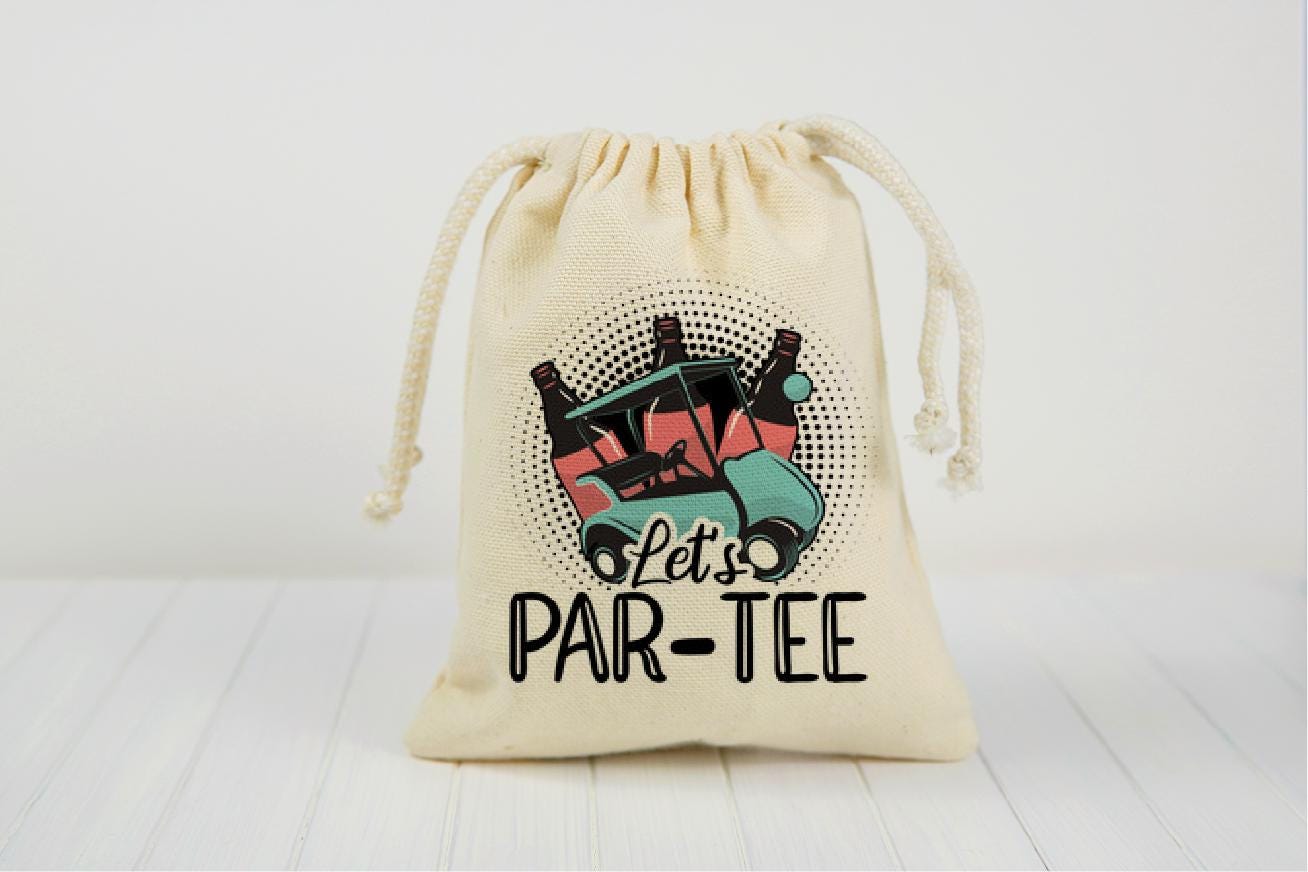 Golf Party Favor Goodie Treat Bags - LET'S PAR-TEE