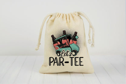 Golf Party Favor Goodie Treat Bags - LET'S PAR-TEE
