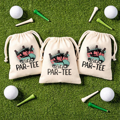 Golf Party Favor Goodie Treat Bags - LET'S PAR-TEE