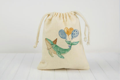Whale Birthday Party Favor Goodie Treat Bags