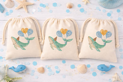 Whale Birthday Party Favor Goodie Treat Bags