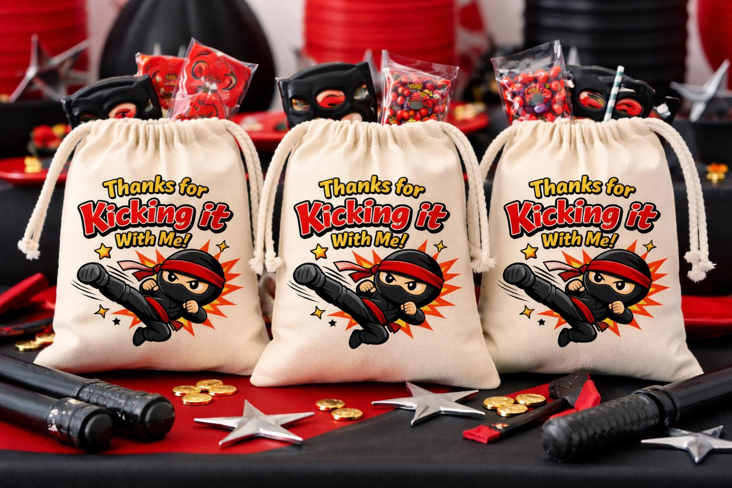 Ninja Party Favor Bags