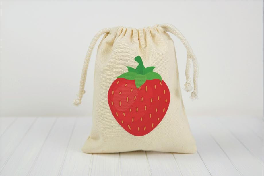 Strawberry Party Favor Goodie Treat Bags