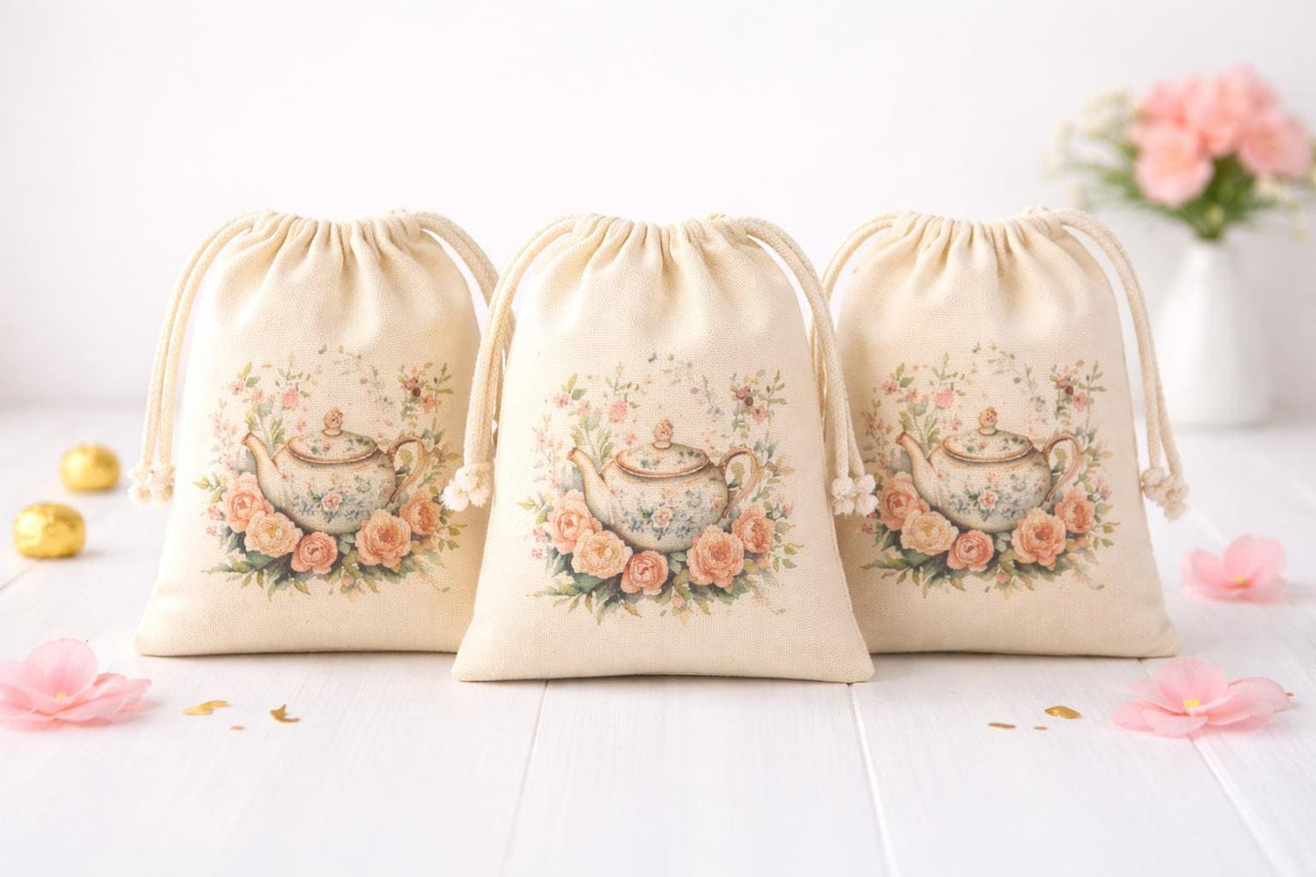 Tea Garden Party Favor Bags