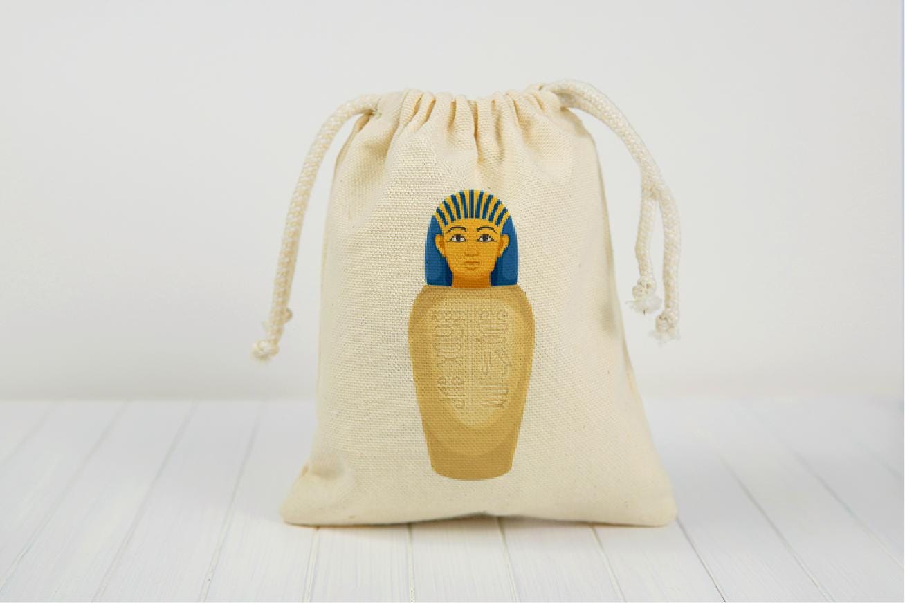Egyptian Party Favor Bags – Pharaoh, Ankh, Crook Flail Set