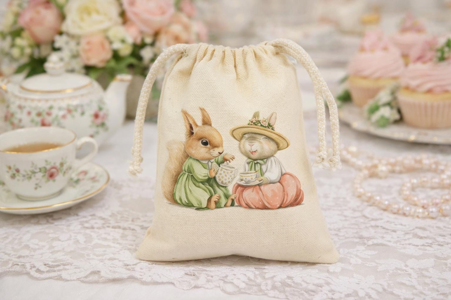 Woodland Tea Party Favor Bags