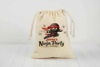 Personalized Ninja Party Favor Bags