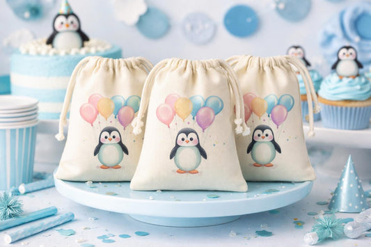 Penguin Party Favor Treat Goodie Bags