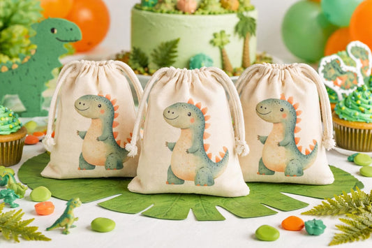 Dinosaur Birthday Party Favor Bags